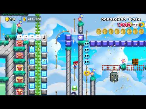 Automatic level. don't move :-) by たぼっち 🍄 Super Mario Maker 2 ✹Switch✹ #awt