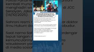Bikin Heboh! Sempat Menghilang Kini Sahroni Kembali Muncul Kenakan Toga Ikuti Wisuda Doktor