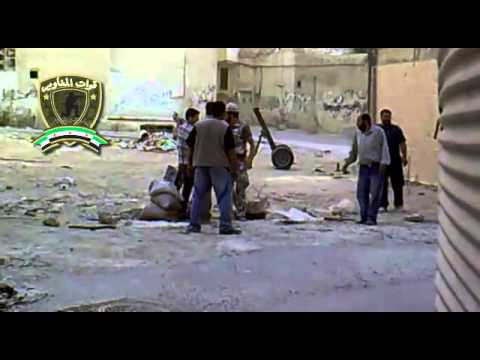 استهداف  لقوات النظام بقذائف الهاون من قبل لواء فتح الشام في حرستا في ريف دمشق