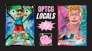 (OP16) OPTCG POV: 🟢🔵Luffy vs 🔴🔵Marco! Locals Tourney!