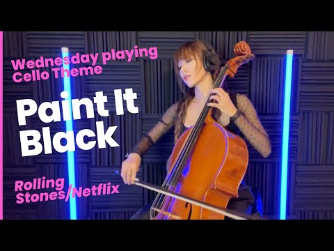 Wednesday Playing Cello Theme｜Paint It Black  -Mariko Muranaka #wednesday #cello #netflix