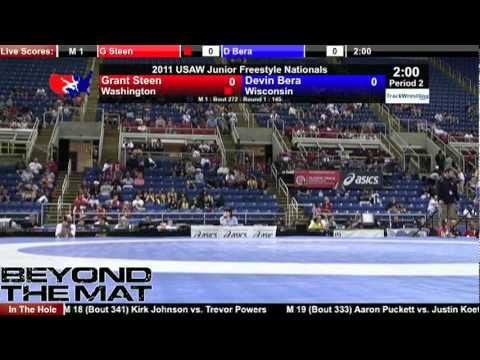 Junior Freestyle 145   Grant Steen WA vs  Devin Bera WI