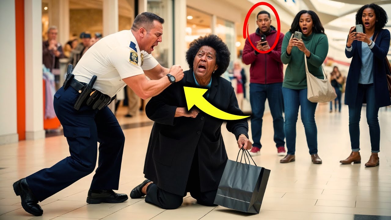 POLICIAL expulsa IDOSA NEGRA do shopping, mas ele ficou em CHOQUE quando o FILHO dela chegou