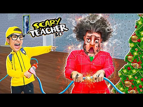 Scary Teacher 3D In Real Life : Nick Joker Vs Ice Scream 4 Troll Miss T, Hello Neighbor