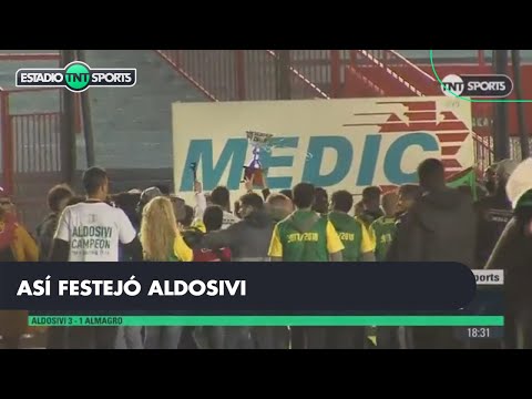 Estuvimos en los festejos de Aldosivi campeón