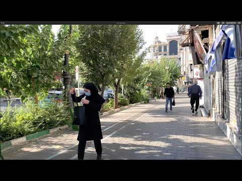 [4K] [60] [2020] Early morning walk around "Haft Hoze" sq in Tehran - Iran