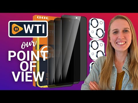 QHOHQ 3 Pack Privacy Screen Protector for iPhone / Anti Spy Tempered Glass Film - WTI product video review