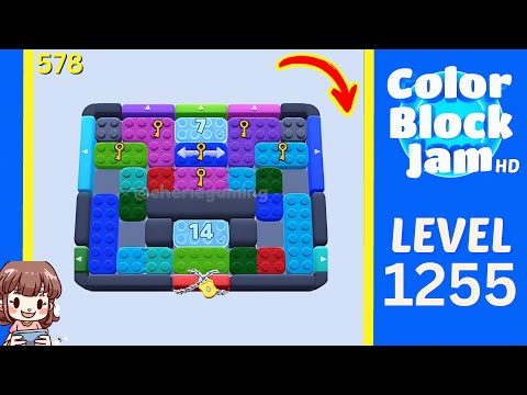 Color Block Jam Level 578 (1255) Solution Walkthrough