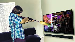 Kid SHOOTS tv after dad TURNS OFF WIFI.. (Fortnite)
