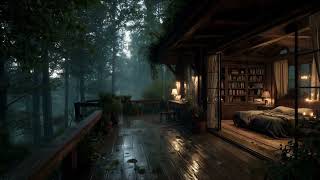 Forest Bedroom Rain Sounds 🌲 | Calm Ambience for Deep Sleep