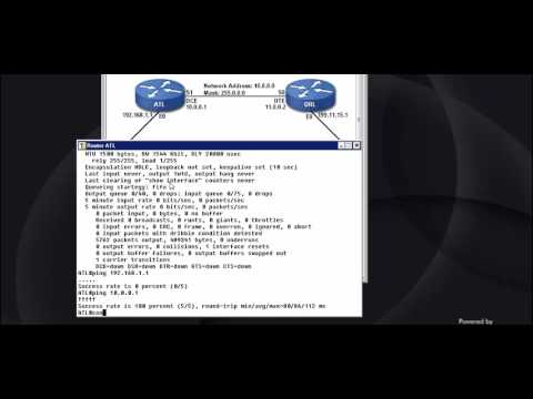 CISCO Network CCNA-4.4.8 Router configuration - Interfaces - exploring with ping command