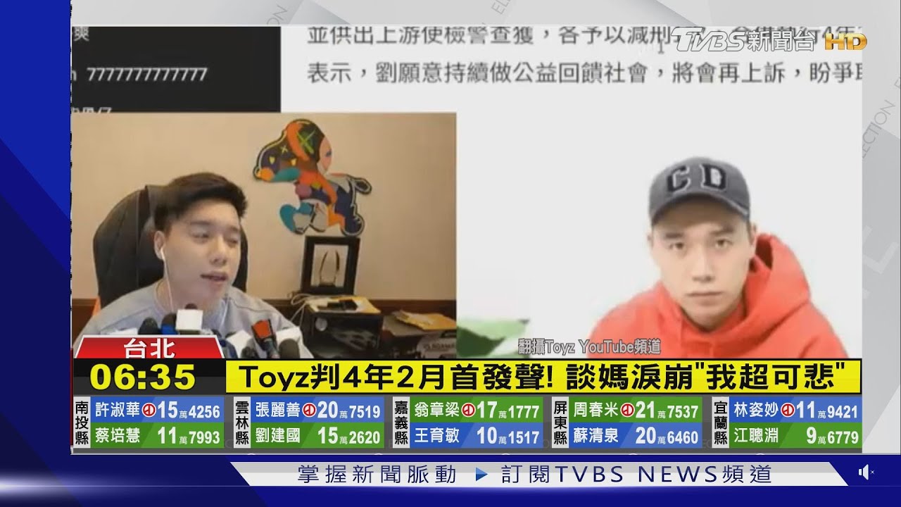 Toyz判4年2月首發聲!談媽淚崩「我超可悲」