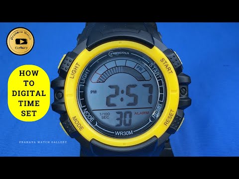 MINGRUI SPORT WATCH HOW TO DIGITAL TIME SETTING