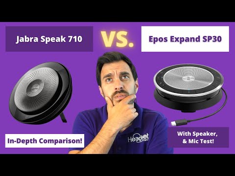 Jabra Speak 710 Vs. Epos Expand SP30 In-Depth Comparison! With Speaker & Mic Test!