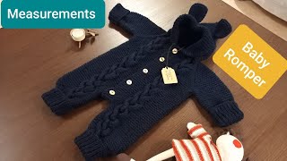 Easy Knit Romper | Measurements, Sizes | Baby Romper | Kids Romper | Children Romper