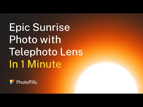How To Photograph a Sunrise with a Telephoto Lens in 1 MINUTE