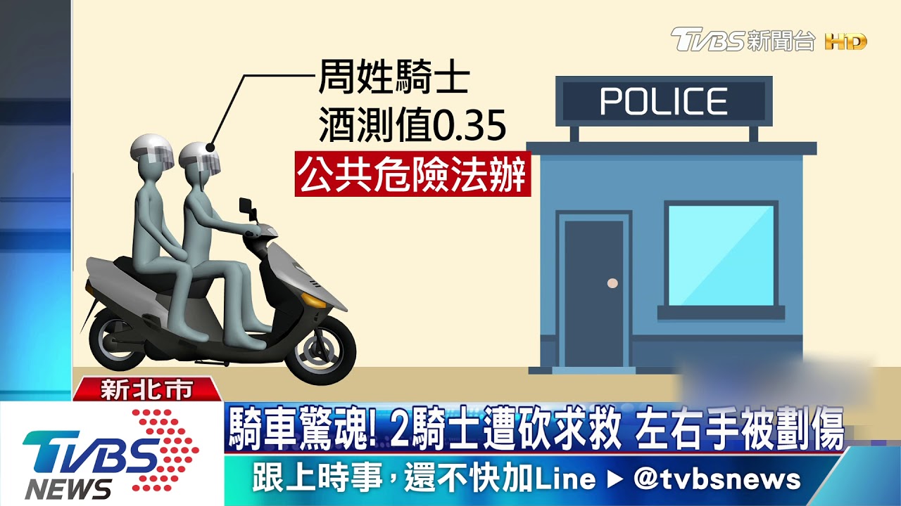 「有人拿刀」騎到一半遭砍 嫌供稱行車糾紛