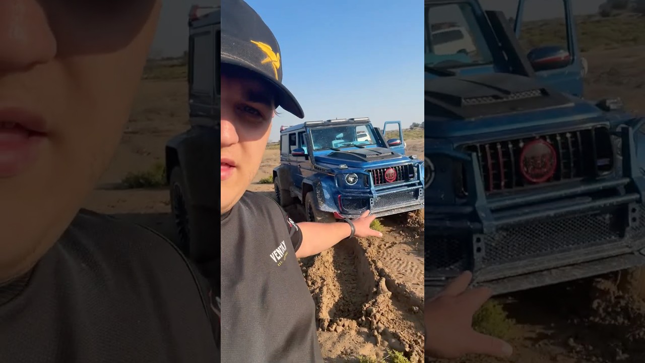Brabus G Wagon Stuck in Deep Mud. No Recovery Points