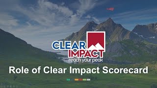 Clear Impact Scorecard video