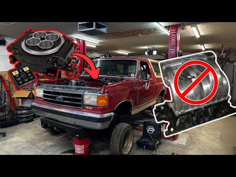 Bronco Holley Sniper EFI Install PT.1 - Disassembly and Deleting