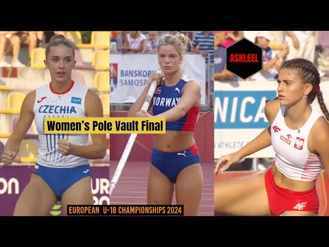 Finale der U-18-Stabhochsprung-Europameisterschaft der Frauen #trackandfield2024 #olympics2024 #w...