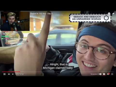 Ludwig Reacts to We Raced To Visit The Most US States In 100 Hours Ep 4
