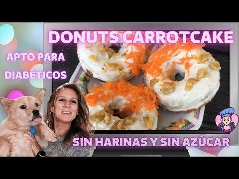 Donuts Carrotcake SIN Azúcar Aptos Para Celiacos Y Diabeticos