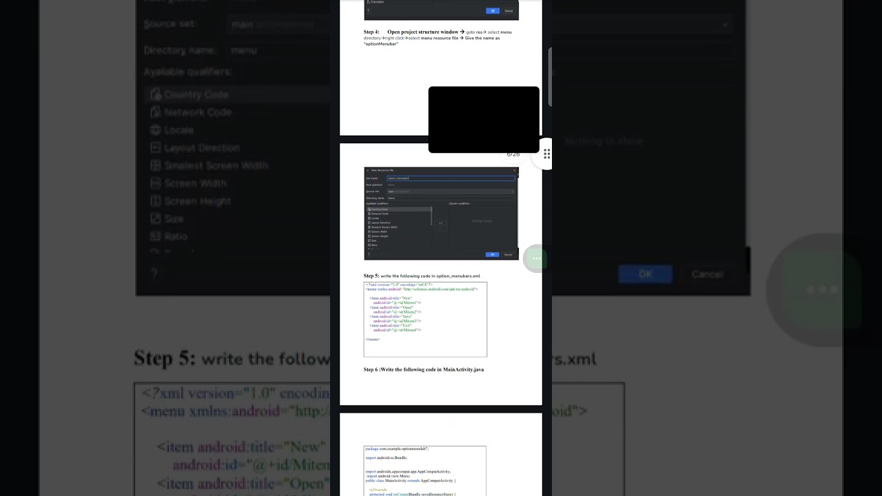 BCA 6TH SEM MOBILE APPLICATION DEVELOPMENT LAB MANUAL
