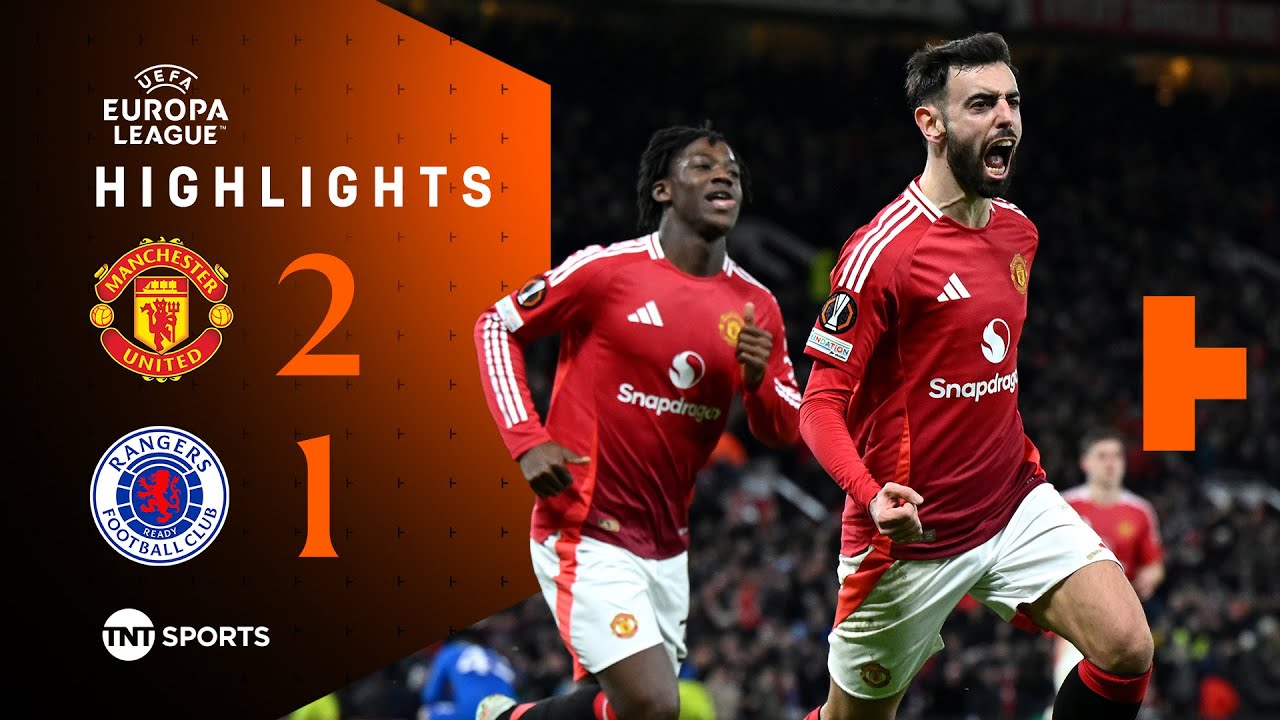 Bruno Fernandes Last Minute Winner! 🤯 | Man United 2-1 Rangers | UEFA Europa League Highlights