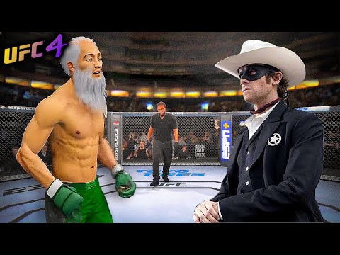 Old Bruce Lee vs. Lone Ranger (EA sports UFC 4)