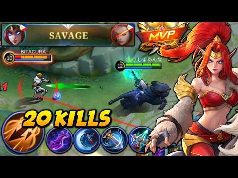 20 KILLS + SAVAGE!! IRITHEL BEST BUILD WITH INSPIRE IS SO OVERPOWERED! | Top 1 Global Irithel
