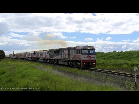 SCT 5PM9 Freight Train At Batesford - PoathTV Australian Railways