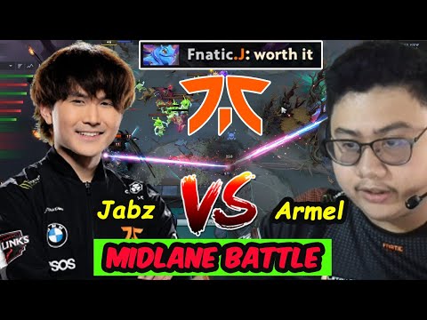Armel vs Jabz - MIDLANE SKILL BATTLE Fnatic Civil War Dota 2 pro Gameplay