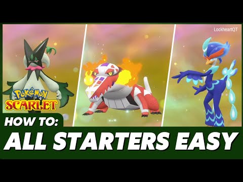 Pokémon Scarlet - How To Get All 3 NEW STARTERS EASY & QUICK