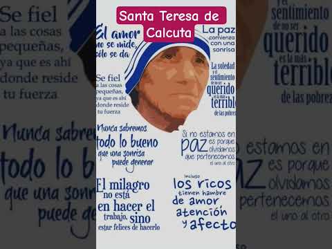 SANTO DEL DIA 5 DE SEPTIEMBRE: SANTA MADRE TERESA DE CALCUTA #oracion #frases #santa