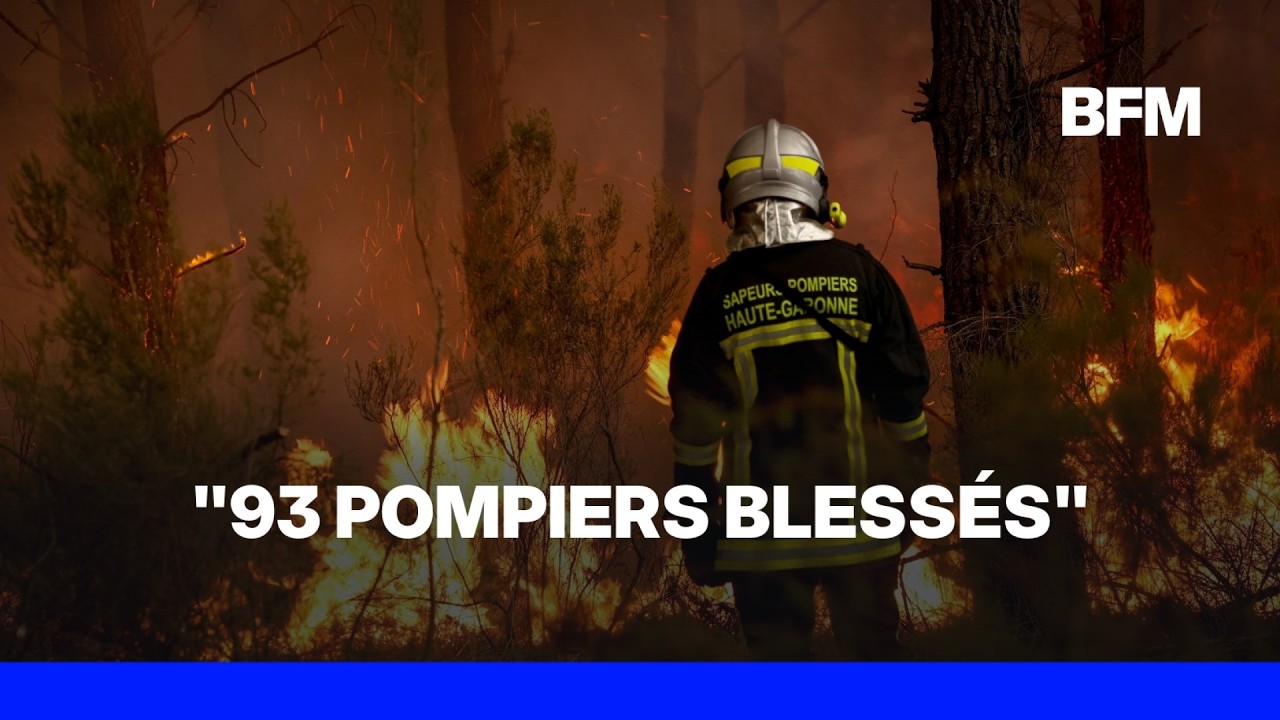 Incendies en Gironde: 93 sapeurs-pompiers ont été blessés depuis le début de l'incendie