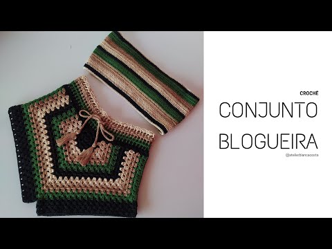 Conjunto em Crochê das Blogueiras Parte 1 - O mais usado do verão