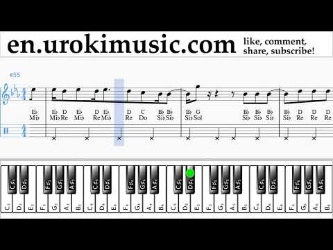 How to Play Piano (right hand) Reik ft. Ozuna, Wisin - Me Niego Tabs um-a352