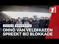 Onno van veldhuizen spreekt bij blokkade van boeren op A35