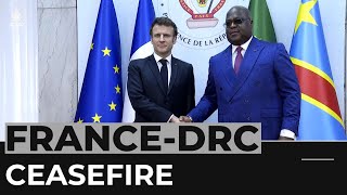 Macron in DR Congo: All sides support ceasefire