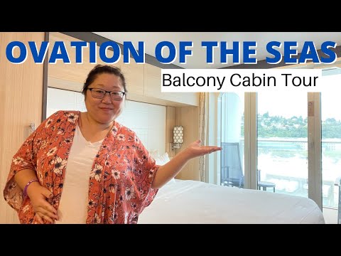 OVATION Of The Seas Ocean View BALCONY Cabin | Full Walkthrough & Review