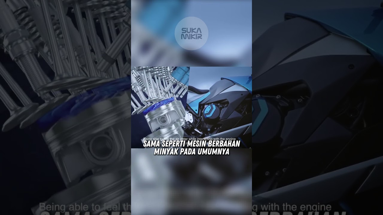 Motor KAWASAKI berbahan bakar Hidrogen pertama di dunia #motor #hidrogen
