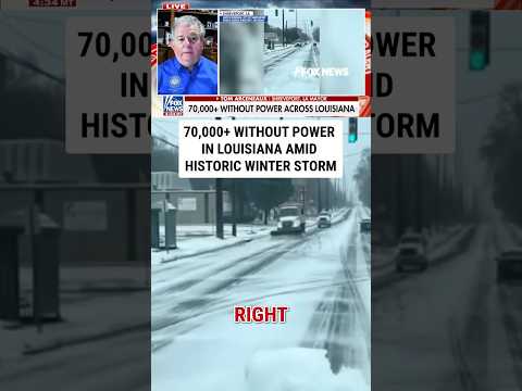 More than 70,000 without power in Louisiana amid HISTORIC winter storm #foxnews #news #us #fox
