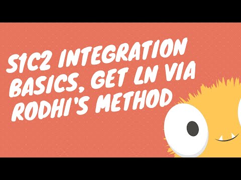 S1C2 Integration Basics, Get Ln via Rodhi's Method