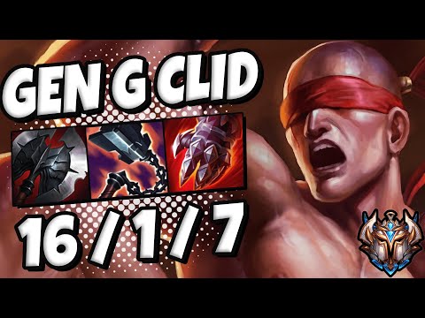 LEE SIN Jungle vs XIN ZHAO [ Gen G Clid ] Patch 11.17 Korea Challenger ✅