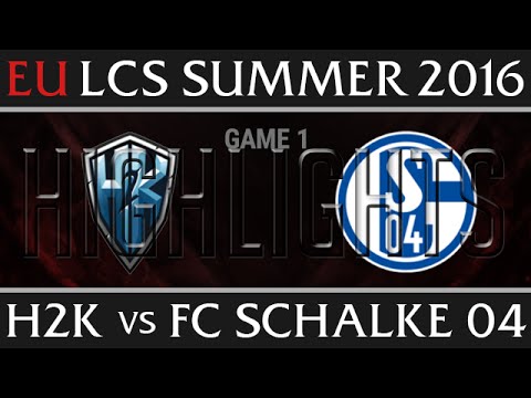 H2K vs FC Schalke 04 Game 1 Highlights - EU LCS Week 1 Summer 2016 - H2K vs S04 G1