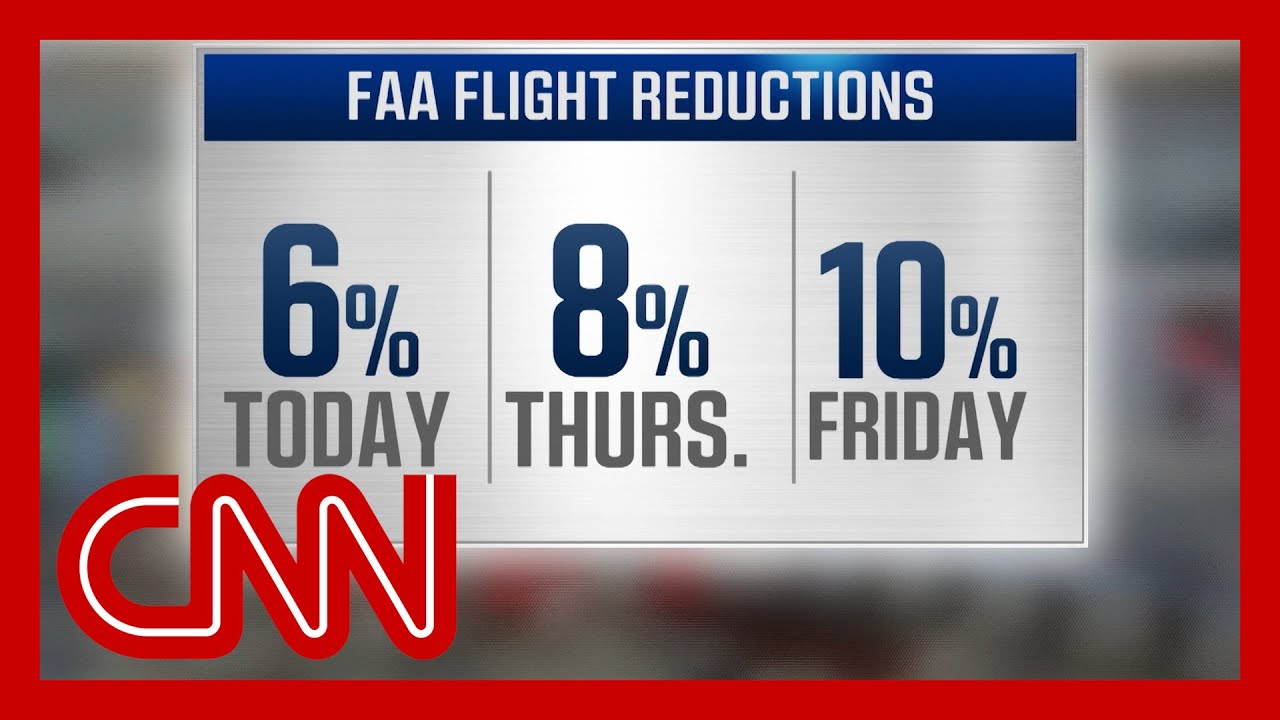 FAA increases flight cuts as Trump threatens to dock pay of ATC workers who call out