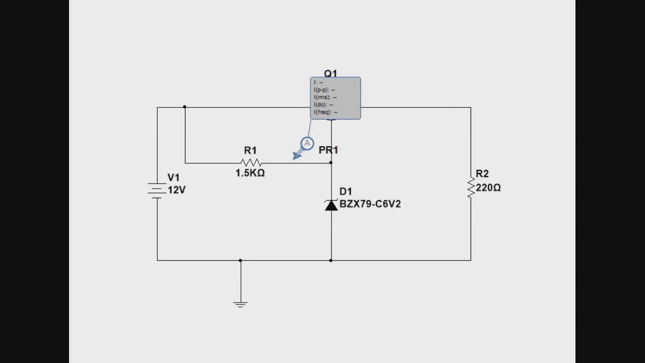 220   Regulador com diodo zener e transistor