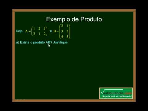 Matemática -Matrizes - Conceitos Iniciais (Terceira Parte)