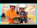 Kid Size Cooking Making Gyoza Japanese Dumpling with Ryan's Family Review!!!